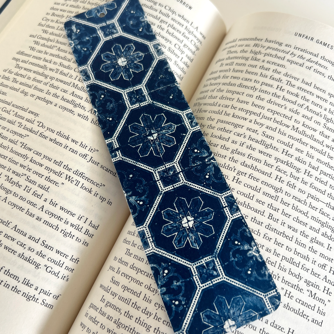 Bookmark | Blue Tiles