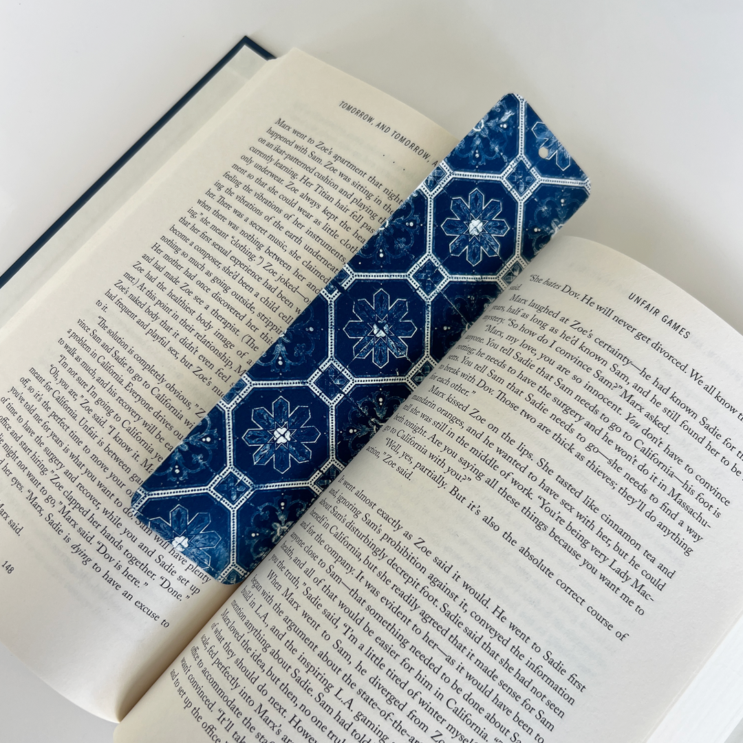 Bookmark | Blue Tiles