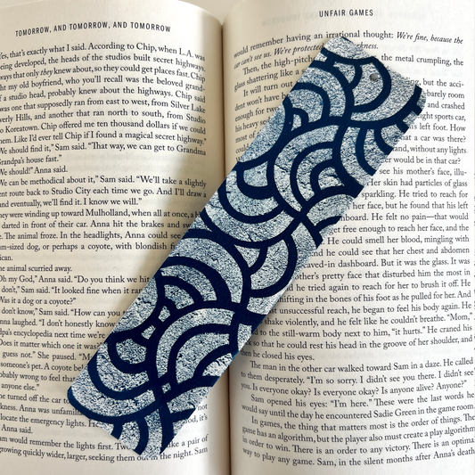 Bookmark | Swirls of Blue