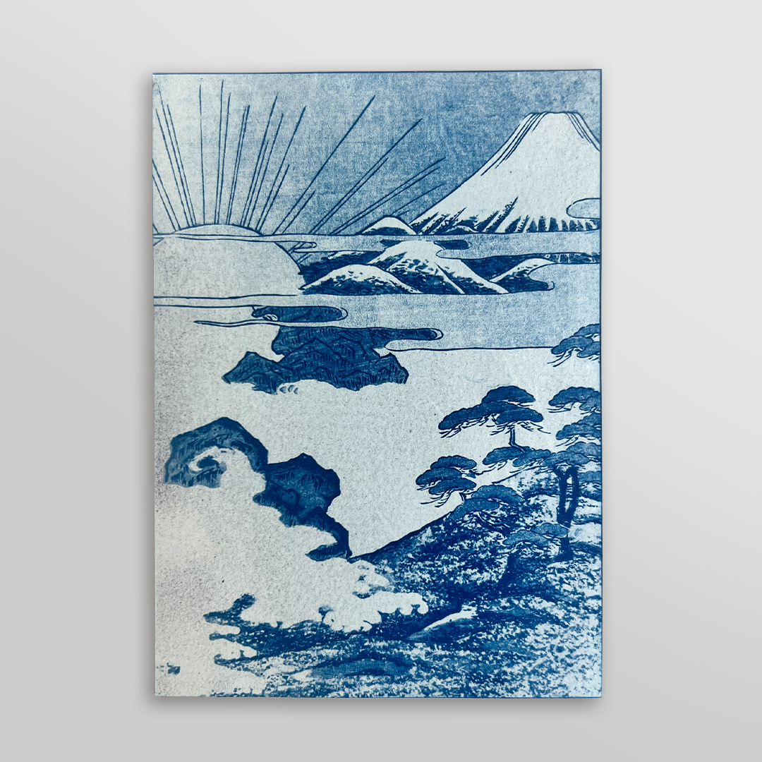 Japan Landscape | Cyanotype Print