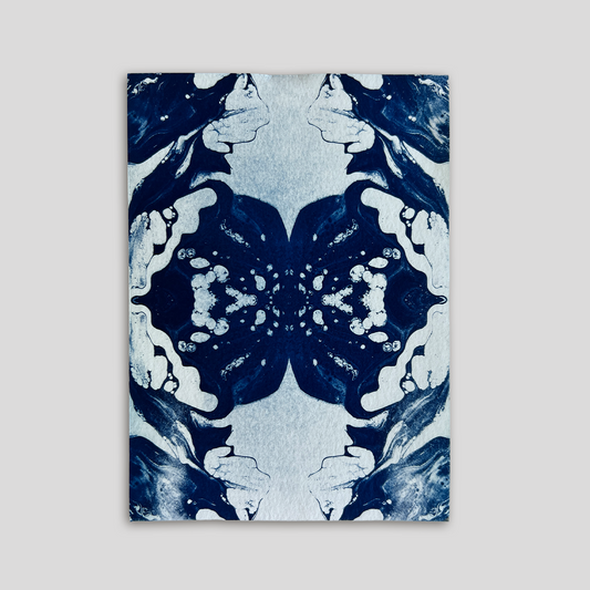Mirrored Texture II | Cyanotype Print